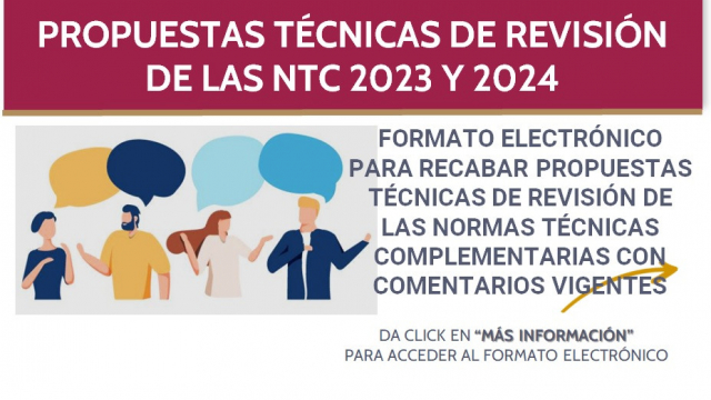Propuestas Técnicas de Revisión de las NTC 2023 - 2024